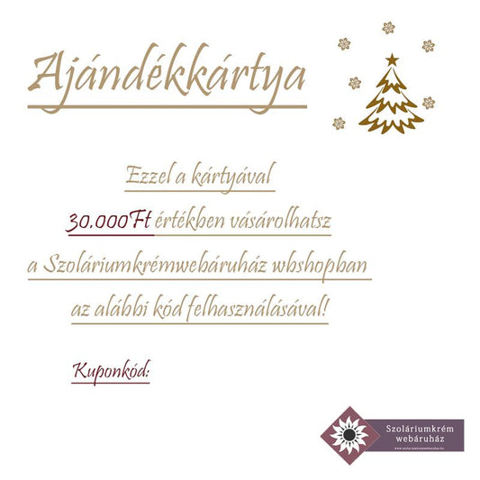 Karácsonyi ajándékkártya 30